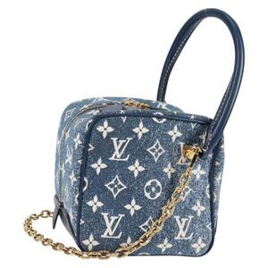 Pre Loved louis vuitton Women Blue Handbags